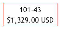 101-43 
$1,329.00 USD